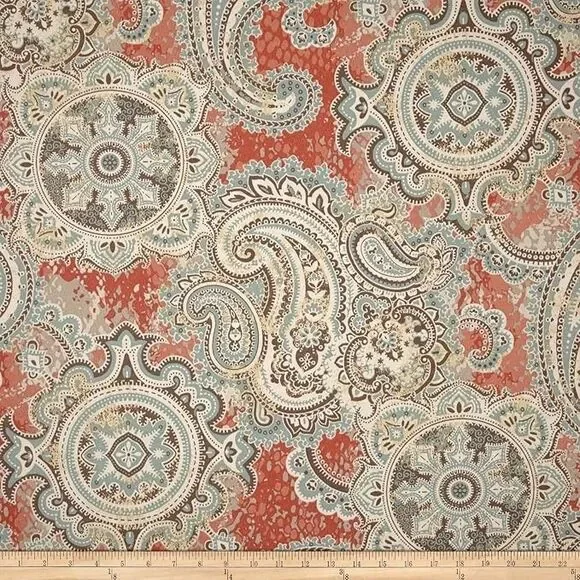 Swavelle / Mill Creek Indoor/Outdoor Houssie /Fresco Cinnabar 2 Yard - Picture 2 of 3